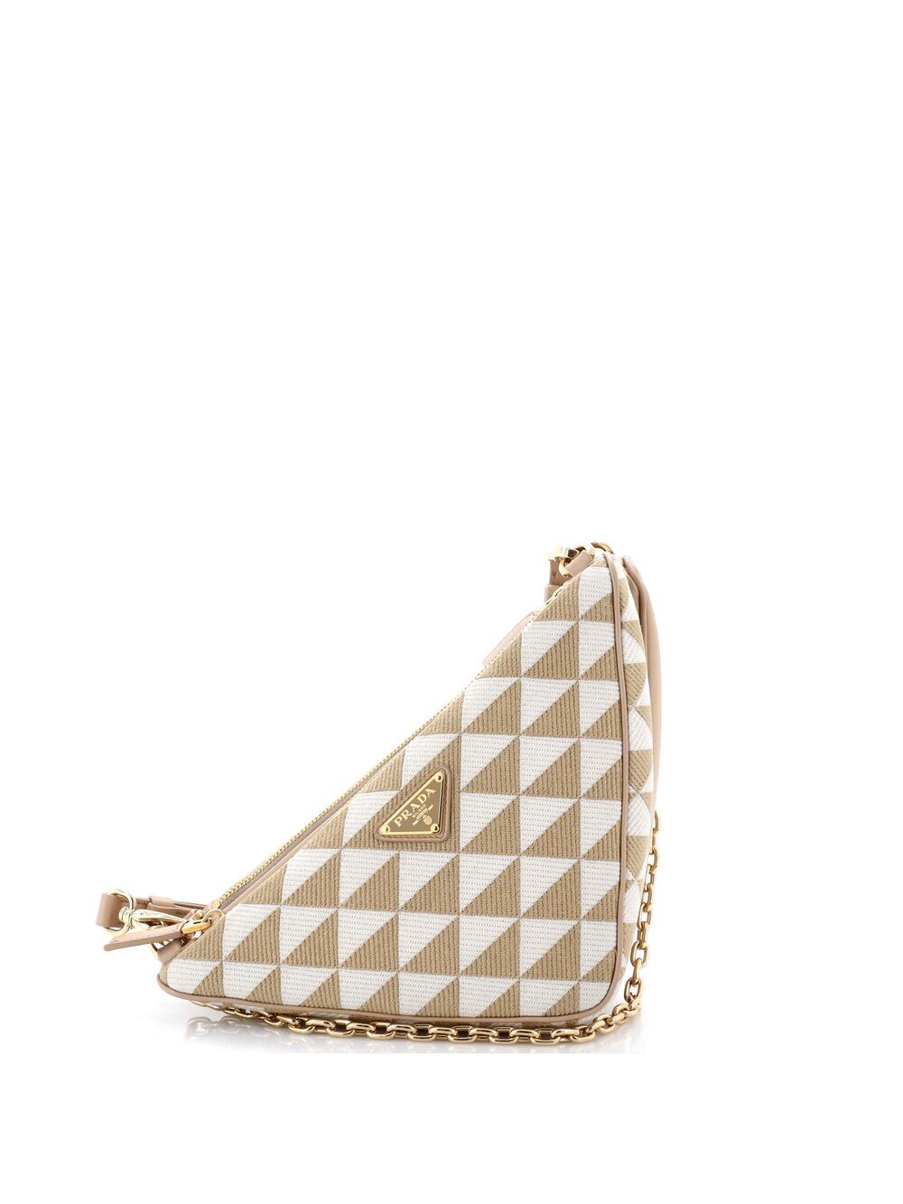 Prada Double Symbole Triangle Bag #354121P21B